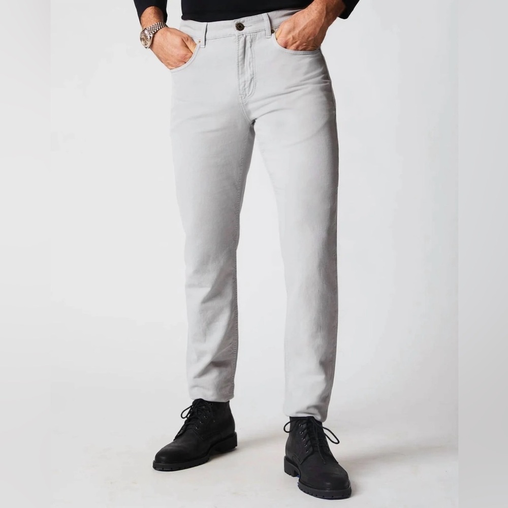 Billy Reid 5 Pocket Pant Cotton Linen Quarry Gray Sz 36 x 29 MSRP $185